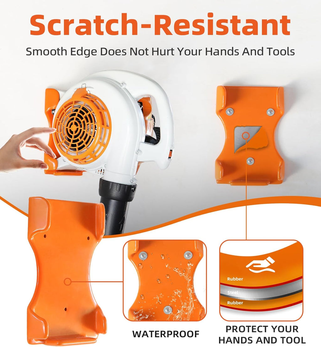 Stihl Leaf Blower Hanger - Handheld Blower Rack for Garage Wall | Compatible with BG-50, BG-56, BG-66, SH-56