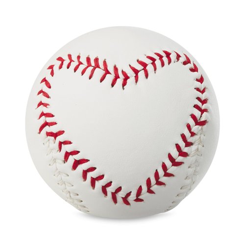 Hallmark Red Heart Baseball (MVP of My Heart) Valentine's Day Gift for Husband, Wife, Boyfriend, Girlfriend
