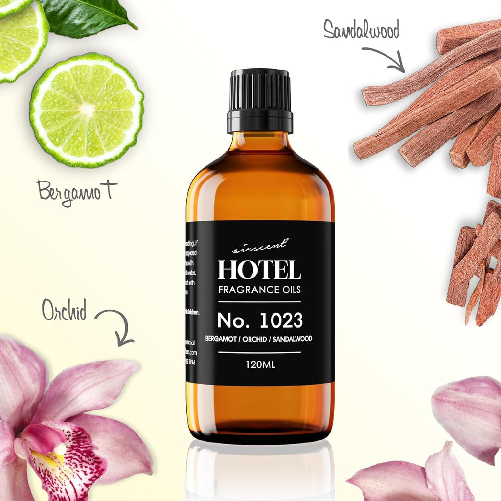 AirScent Hotel Diffuser Oil No. 1023 - Love Affair Fragrance Oil for Ultrasonic Diffusers | 500 mL Glass Bottle