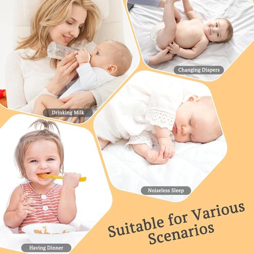BEDLORE Waterproof Crib Mattress Protector - Ultra Soft Bamboo Viscose Pad Cover | 2 Pack, Dark Gray, 52''x28''