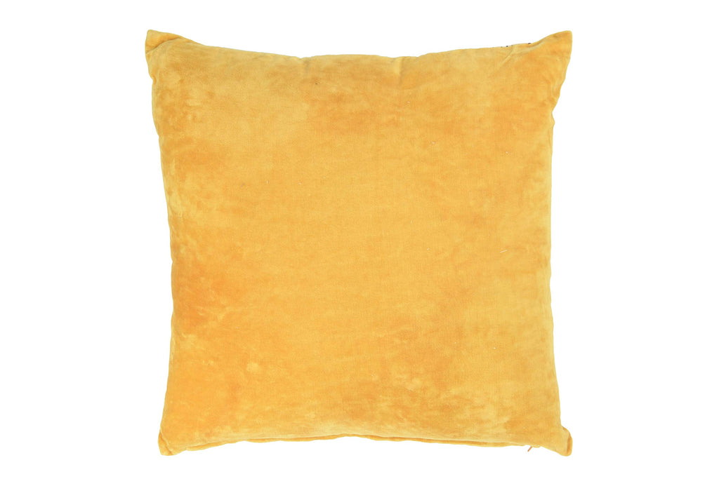 Creative Co-Op One Happy Family are We! Reversible Cotton Stamp Pillow with Solid Back (DF2555)