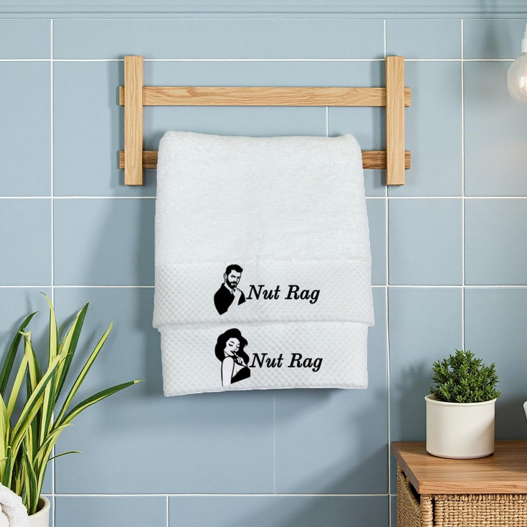 Carastora Funny Towels are the for Couples, Friends, or Special Occasions. They Make Unique Gifts for Anniversaries and Valentine's Day. Durable Everyday Bathroom Essentials, 2-Pack