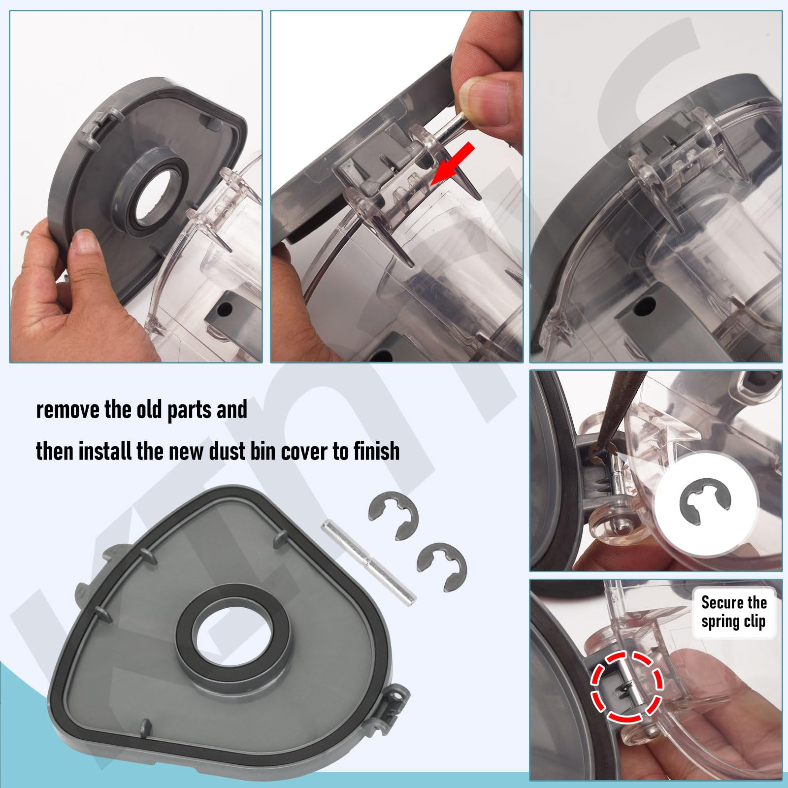 Vacuum Dust Bucket Cover for Shark Navigator Lift Away Vacuum Models NV350 NV351 NV352 NV356E S2 NV360 NV355 NV356 NV357 NV358 NV353, Replace 115FFJ Vacuum Accessories