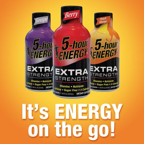 5-hour ENERGY Shot, Extra Strength Grape, 1.93 Ounce, 24 Count