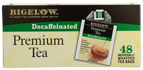Bigelow Premium Decaffeinated Black Tea - 48 Individually Wrapped Tea Bags for a Smooth Flavor