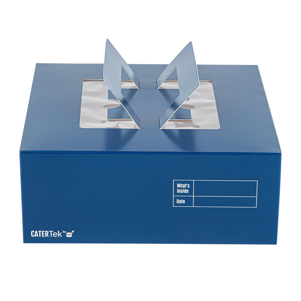 Restaurantware Cater Tek 9 x 9 x 3.5 Inch Cake Boxes 50 Disposable Lunch Boxes - Display Window Pop-Up Handles Frenchie Paper Pastry Boxes Grease Impermeable Shipped Flat