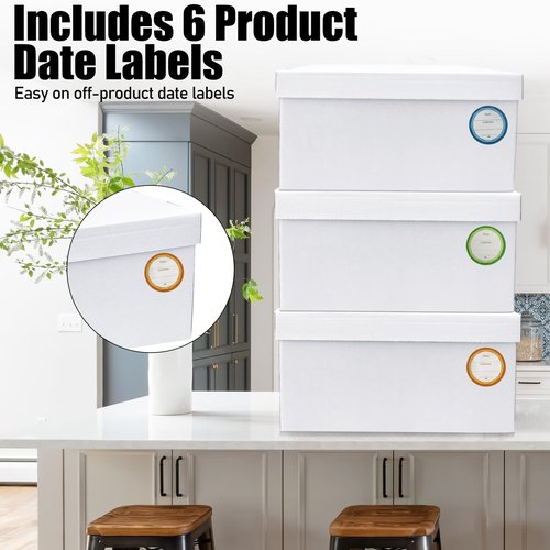 Yamahiko 6 Pieces Mason Jar Storage Box for Quart Size Canning, Cardboard Organizer Holder Container for 32 oz Jars, Stacking Packing Moving, White