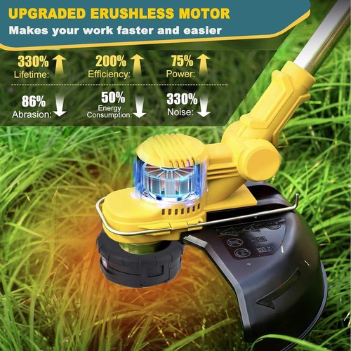 Dewalt 20V MAX Cordless Weed Wacker - 4-in-1 Electric Trimmer with 5 Blades for Lawn & Yard Care