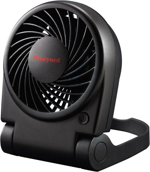 Honeywell Turbo On-the-Go Personal Fan - Compact Black Portable Fan for Travel