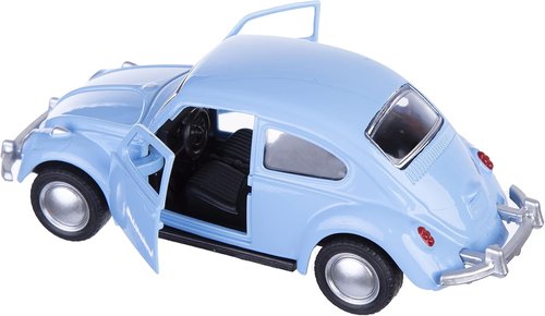 Berry President 1967 Classic Beetle Bug Diecast Metal Pull Back Car Model Toy - Sky Blue | Perfect Gift for Kids