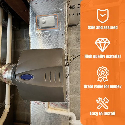 4655 Wall Mounted Humidifier Control Humidistat, Manual Humidistat Digital, Fit For April-Aire Whole House Humidifier, 24VAC
