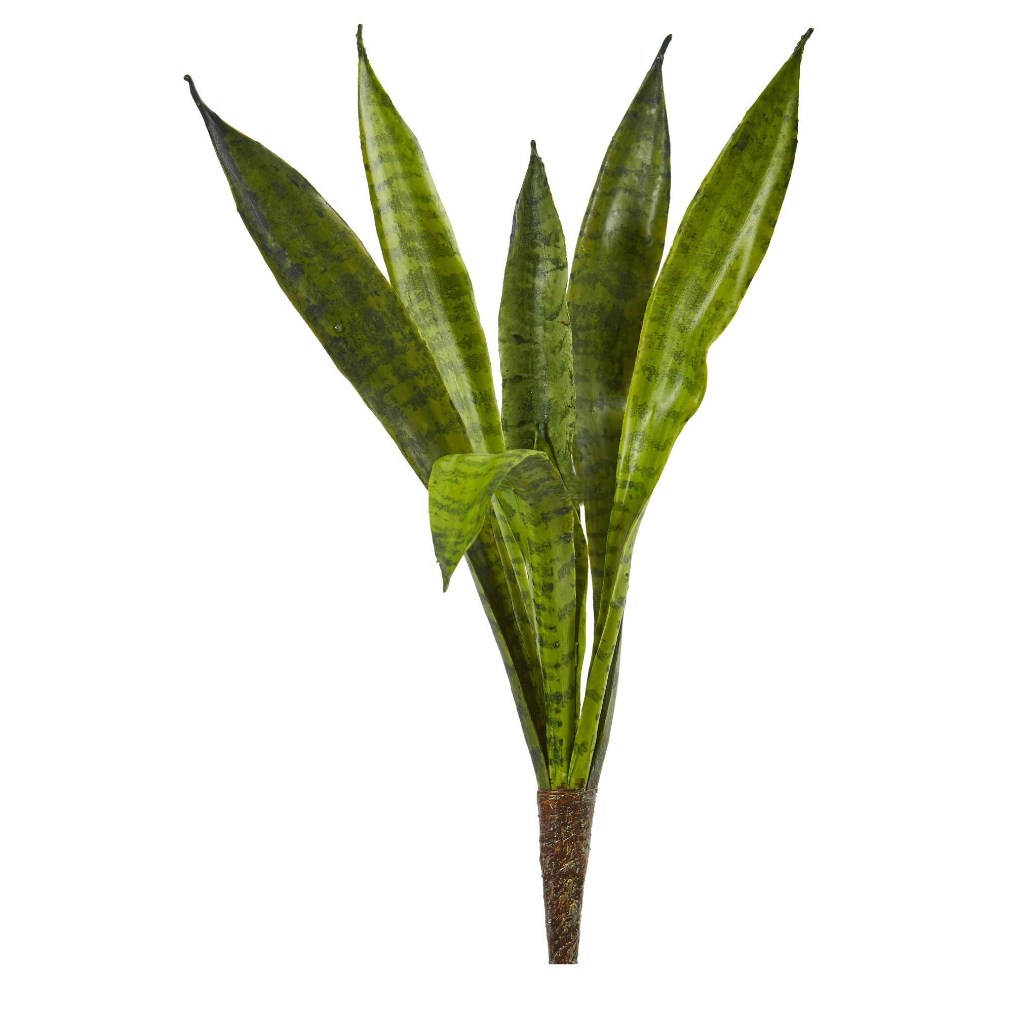 Nearly Natural 20-in Artificial Tall Snake Plants Sansevieria, Set of 6 Yellow Faux Snake Plant for Indoor Home Decor with Groun Stakes, Large Fake Plant for Office, Living Room, Bedroom, DIY