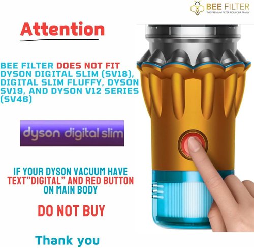 Dyson V15 HEPA Filter - 3-Pack Premium Replacement for V15 Detect & V11 Animal Models