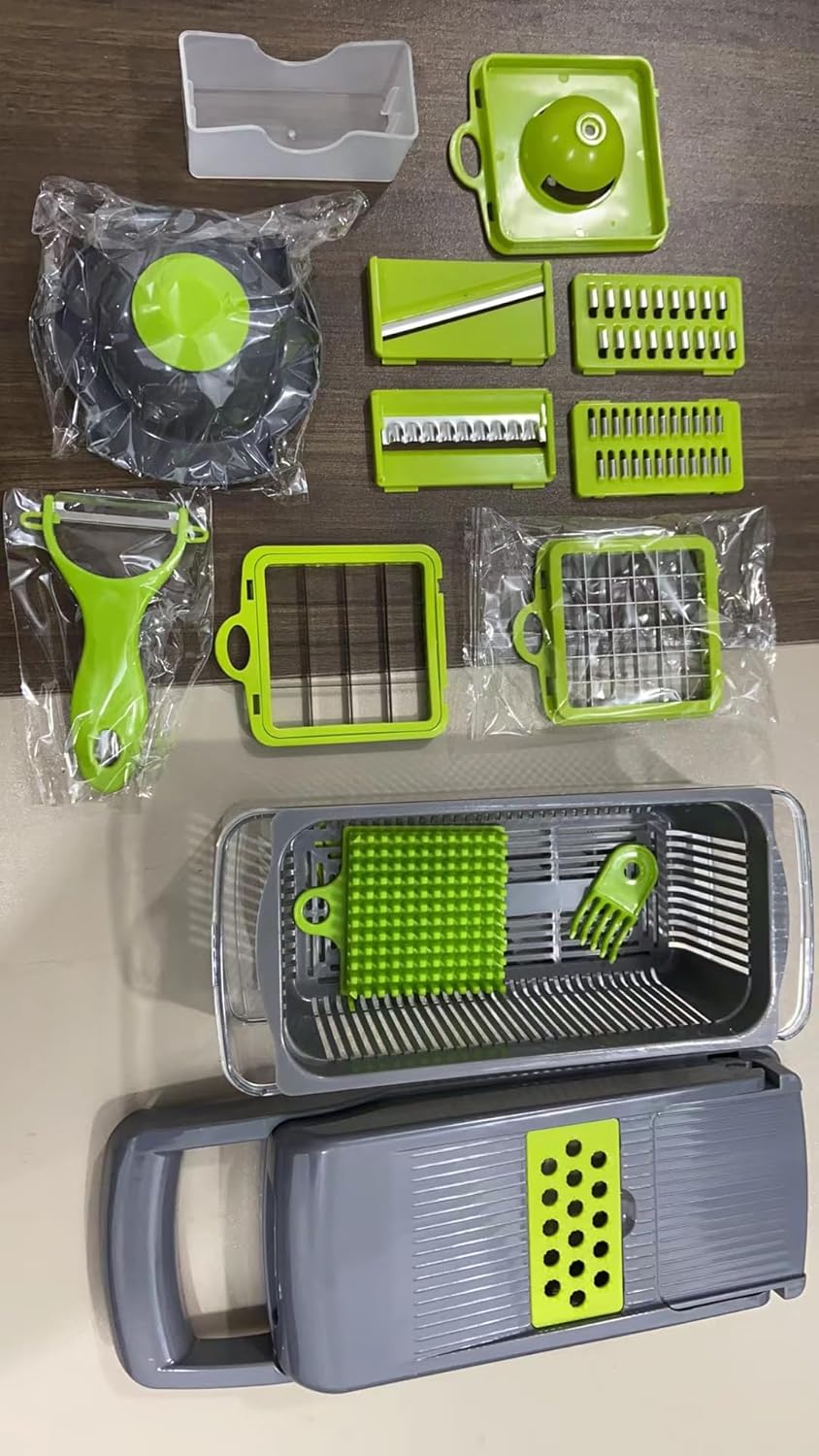 AHA Lifestyles 16-in-1 Vegetable Chopper | Multi-Functional Slicer & Spiralizer - Quick Meal Prep Tool