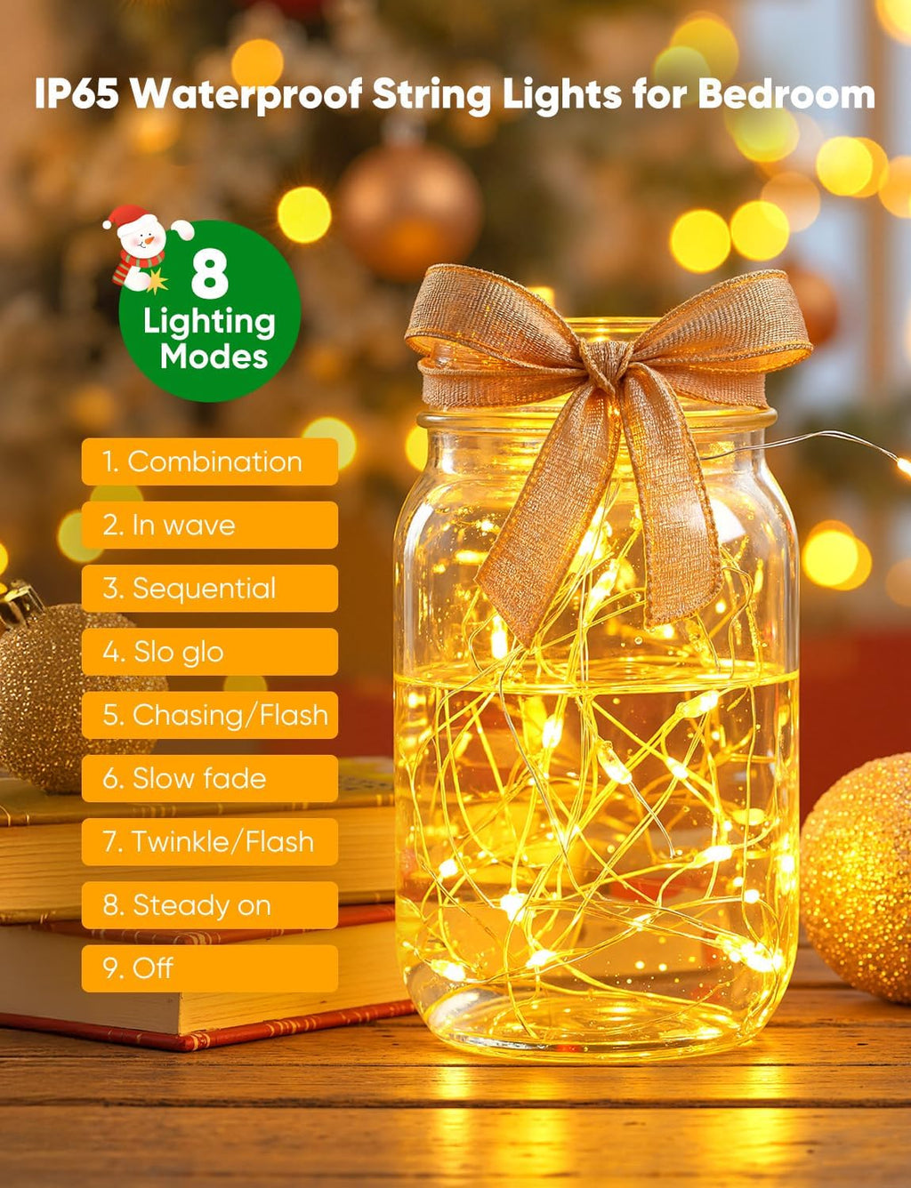 Minetom Fairy Lights - 12 Pack Battery Operated String Lights | 8 Modes, 7ft, 20LED Warm White, Waterproof Silver Wire for DIY Decor & Events