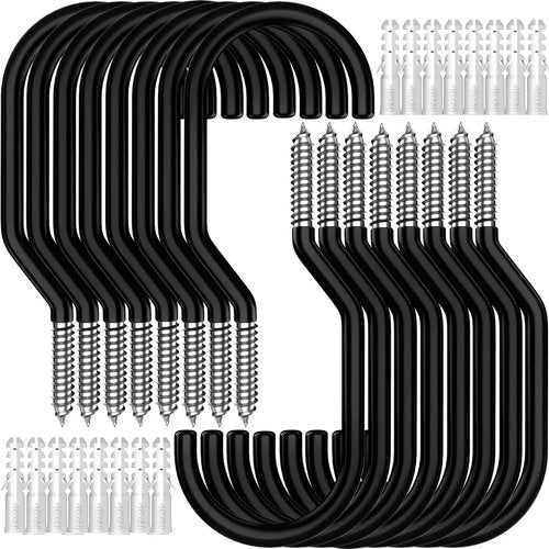 GURADESIGN Heavy Duty Bike Hooks - 16-Pack, 100 LBS Capacity, 6 Inch for Garage Wall & Ceiling