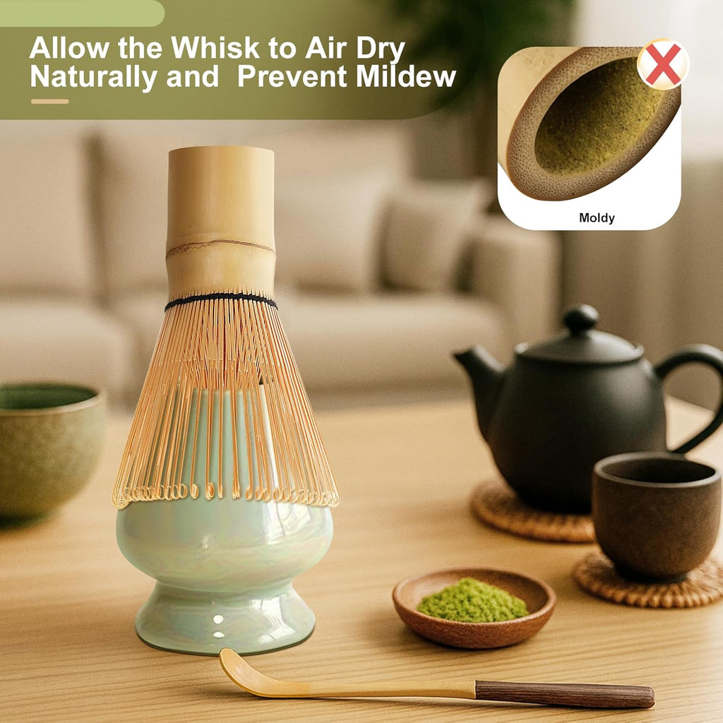 Traditional Matcha Whisk - 100-Prong Chasen for Authentic Japanese Tea Ceremony | Handcrafted Mixer for Premium Matcha