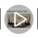 Halloween Doormat with Pumpkins & Ghosts - Non-Slip Rubber Backing, 17x29 Inch