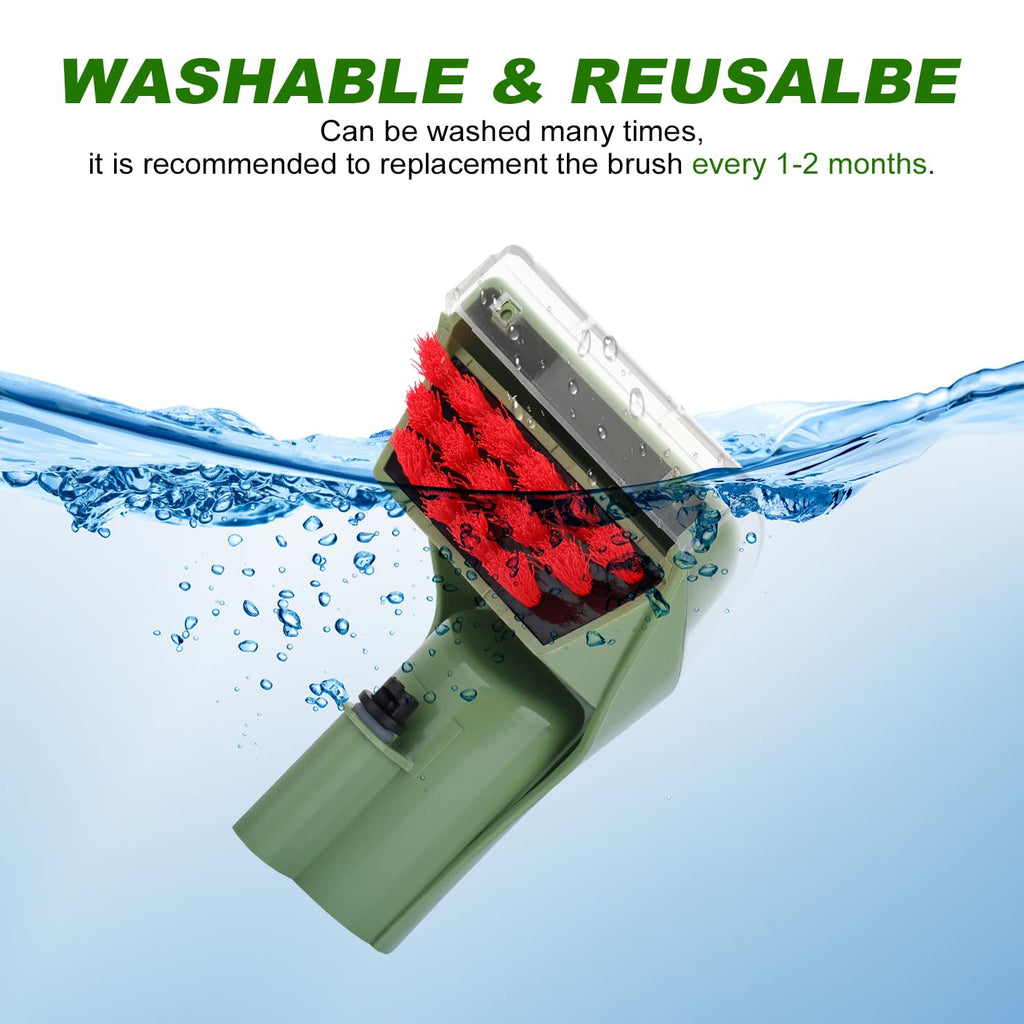 Sgizoku 1400B Little Green Machine Attachment Brush Replacement Parts for Bissell Little-Green Upright & Portable Carpet Cleaners 1400B 1425 3860 1400W 1400 1844 2290A Series,1 Brush Head + 2 Brush