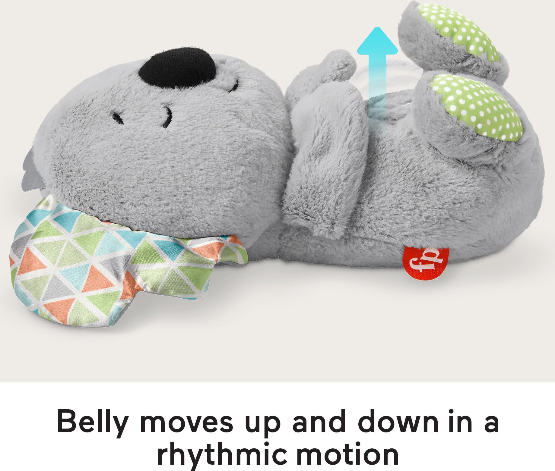 FISHER-PRICE BABY Toy Soothe 'n Snuggle Koala Plush Sound Machine with Customizable Music Lights & Breathing Motion for Newborns 0+ Months
