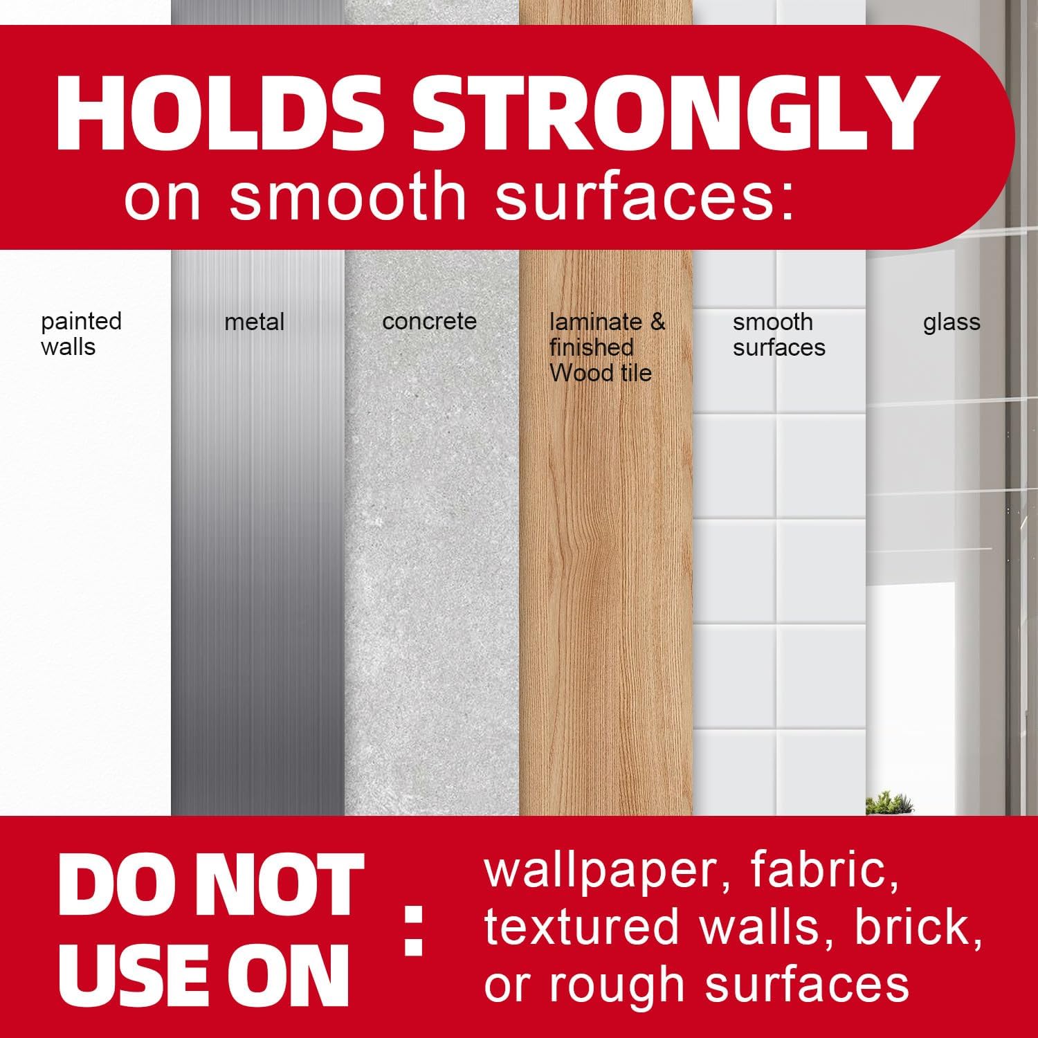 Sinfuo Heavy-Duty Wall Hooks - 32 Small Wire Hooks with 36 Damage-Free Adhesive Strips | Perfect for Keys, Coats, and More
