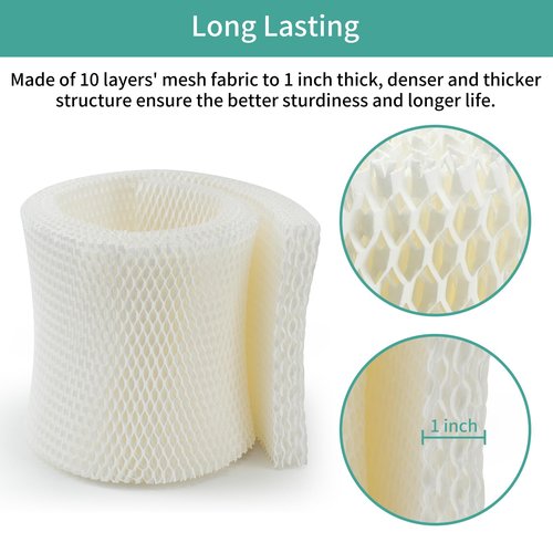 SUNRRA 4-Pack MAF2 Humidifier Filter Compatible with Aircare MA0800, MA0600, Kenmore 17006, 15408, Esscik Air MiostAIR MA0800, MA0600