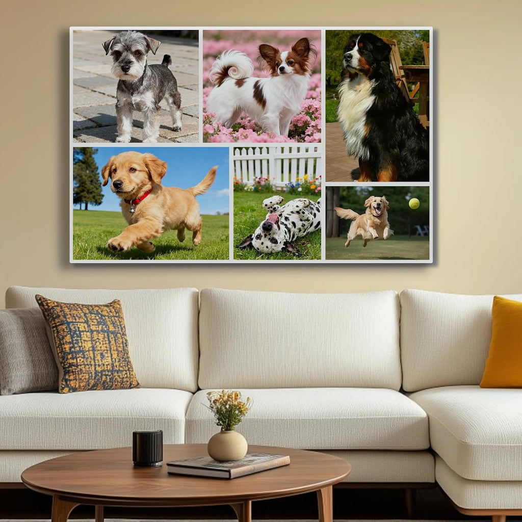Skiennix Custom Canvas Prints - Personalized Framed Wall Art for Home Decor | Ideal Gift for Weddings, Pets, Family (6" L x 8" W)