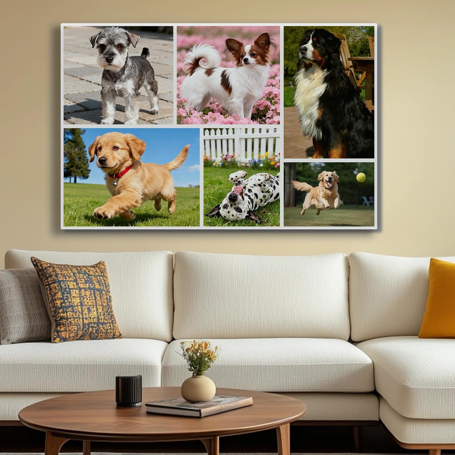 Skiennix Custom Canvas Prints - Personalized Framed Wall Art for Home Decor | Ideal Gift for Weddings, Pets, Family (6" L x 8" W)