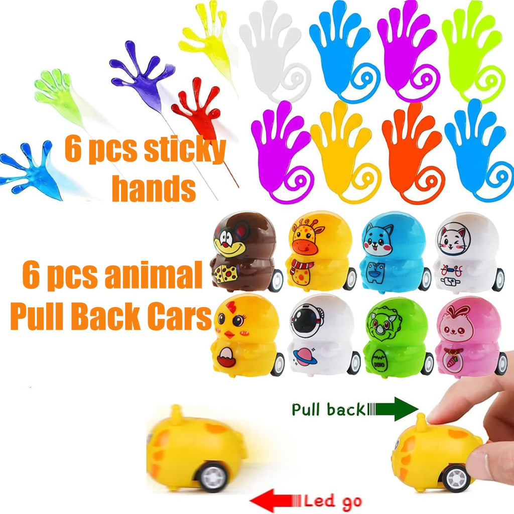 Mctuoba 128 Pcs Party Favors for Kids, Pop Fidget Toys Bulk, Treasure Box Toys, Pinata Stuffers, Classroom Prizes, Goodie Bag Filler, Treasure Chest Carnival Prize for Boys Girls 4-8