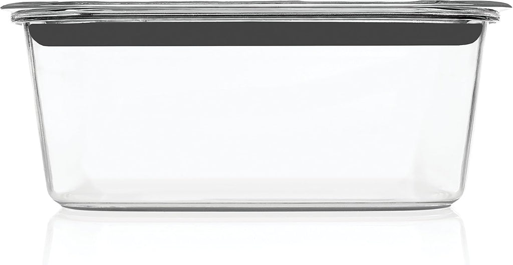 Rubbermaid Brilliance Large Food Storage Container - 9.6 Cup, BPA-Free, Leak-Proof, Clear