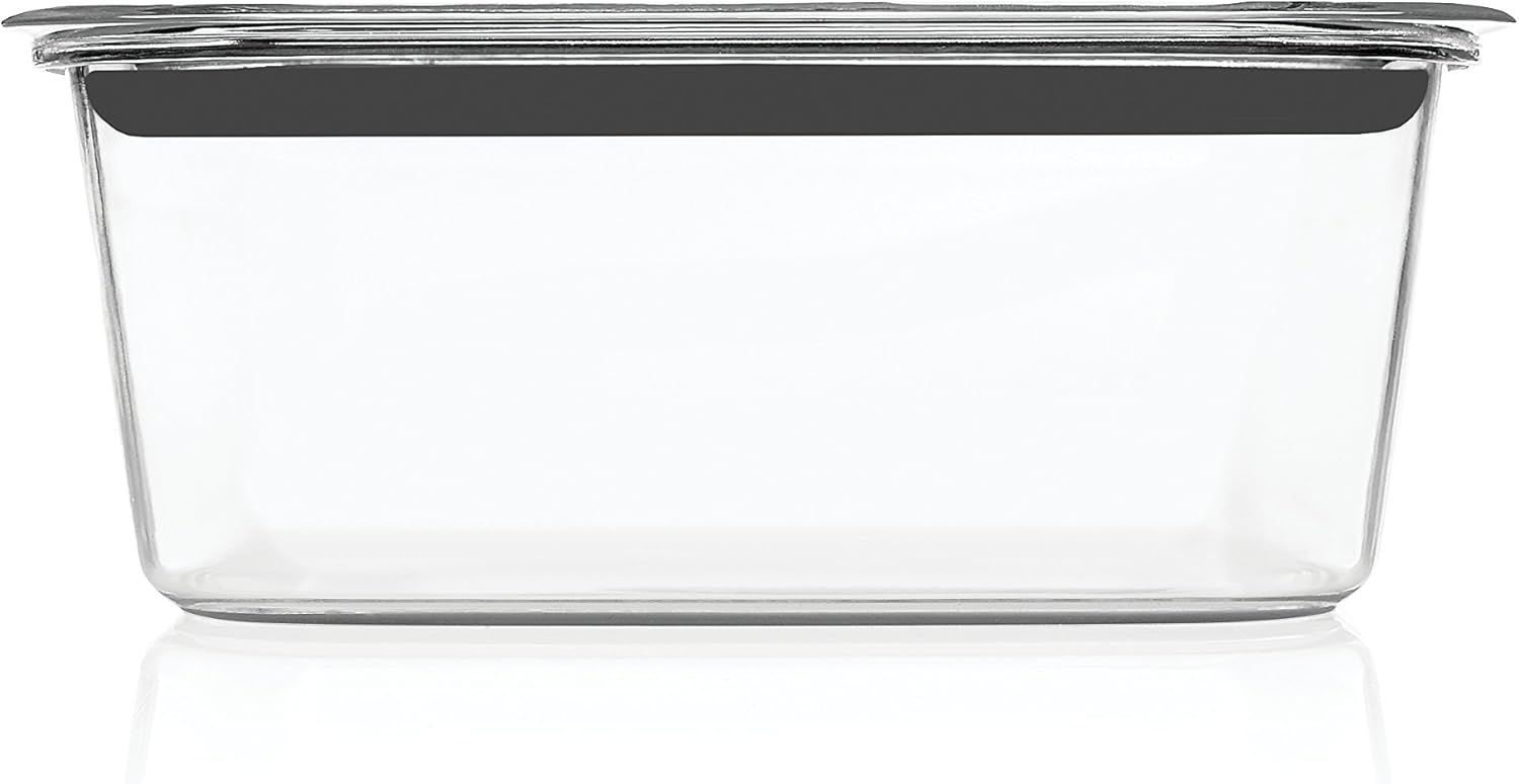 Rubbermaid Brilliance Large Food Storage Container - 9.6 Cup, BPA-Free, Leak-Proof, Clear