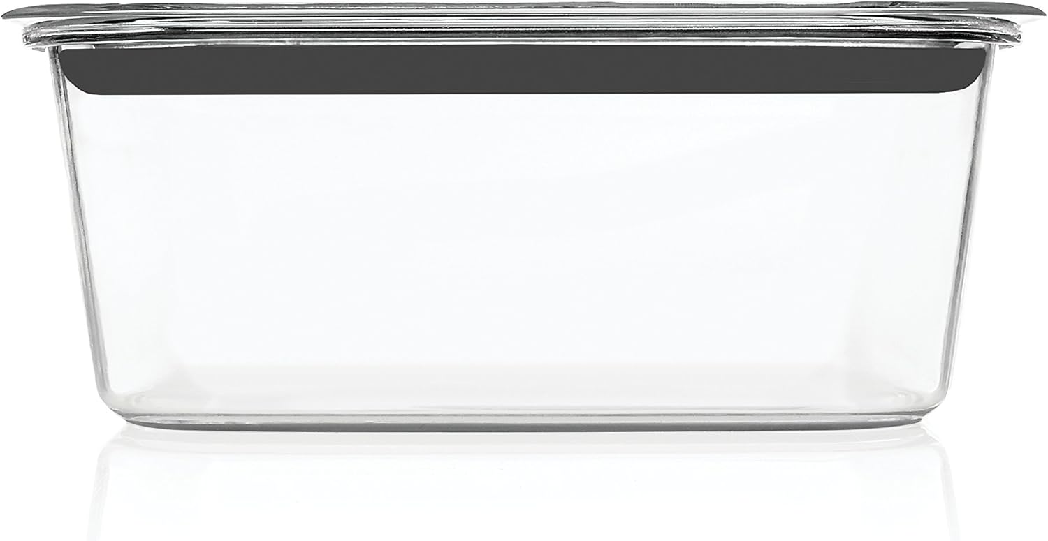 Rubbermaid Brilliance Glass Storage Containers - 8-Cup, 2-Pack | Durable & Clear Design