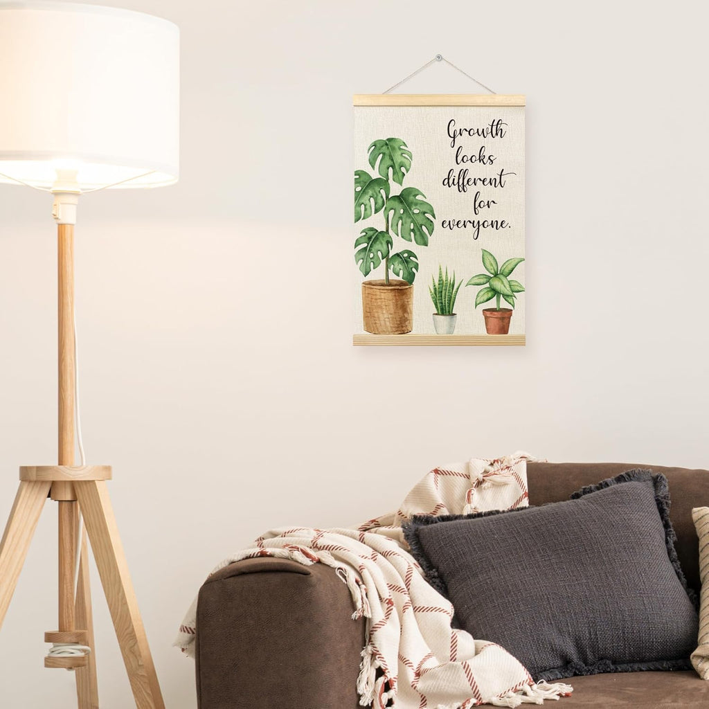 TLESKE Mental Health Wall Art Poster - Inspirational Decor for Therapy Offices | 12x16 with Hanger Frame