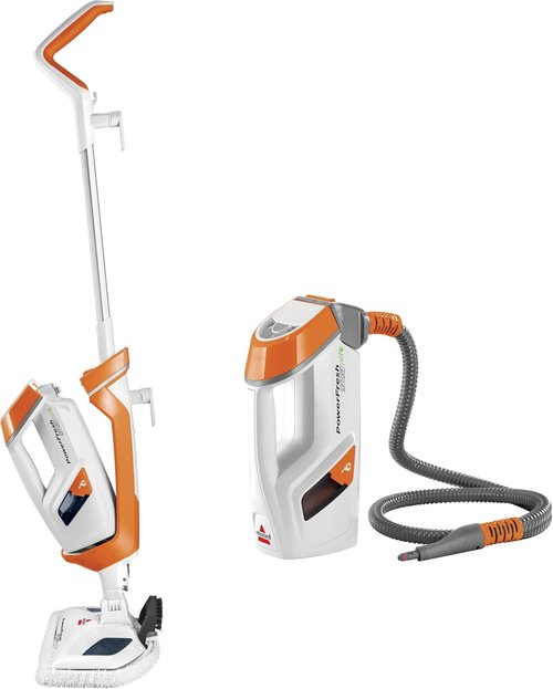 Bissell PowerFresh Lift-Off Pet Steam Mop - Versatile Cleaner for Tile & Hardwood Floors | 1544A, Orange