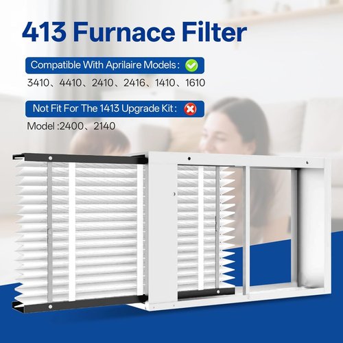 AprilAire 413 Replacement Air Filter - MERV 13 HVAC Furnace Filter | 16x25x4 Inches