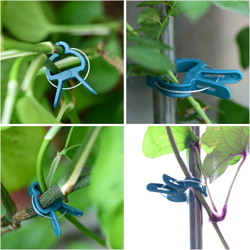 PERSZEN Plant Clips - 60PCS Reusable Garden Supports for Flowers, Vines & Vegetables | 2 Sizes