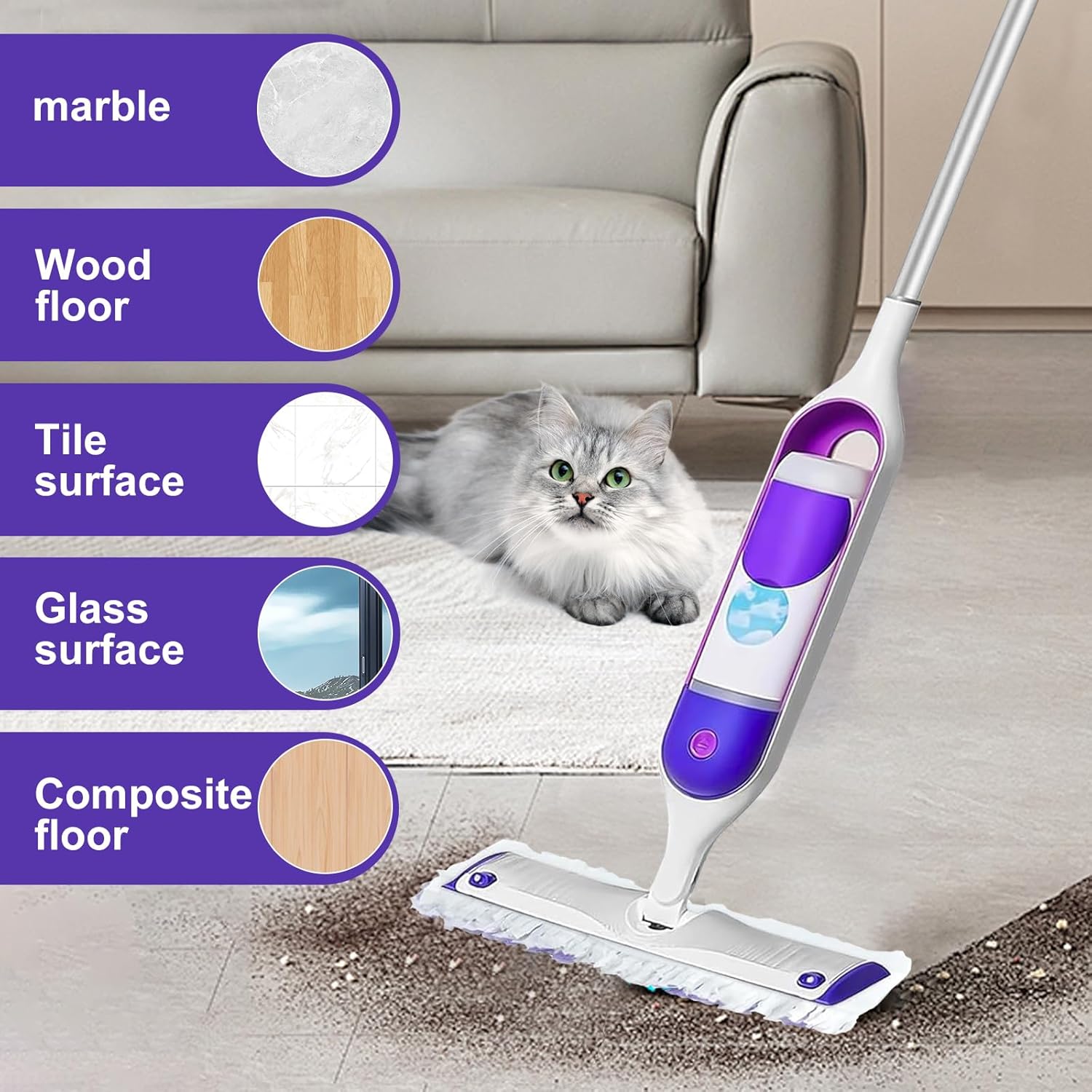 Swiffer PowerMop 5X Cleaning Power Mop Pads - Disposable Multi-Surface Refills | 32 Pack