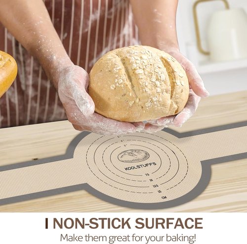 Koolstuffs Silicone Bread Sling - Non-Stick & Easy Clean Sourdough Mat | 2 PCS Baking Tools