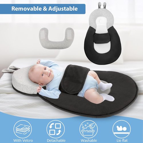 Baby Lounger - Lightweight & Portable Dual-Function Design with Removable Machine-Washable Pad