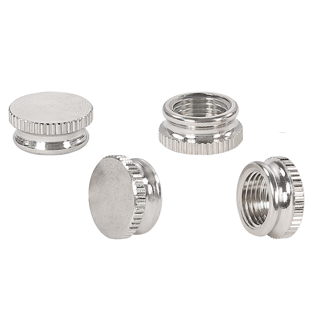 Aspen Creative 21059-11-4, Lamp Lock-Up Caps 4Pcs/Pack Steel Brass Cap/Chrome Finish