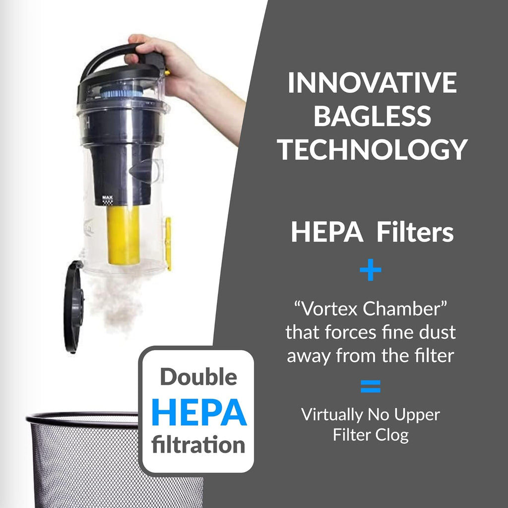 Prolux 2.0 Commercial Bagless Backpack HEPA Vacuum - Professional Model for Superior Cleaning