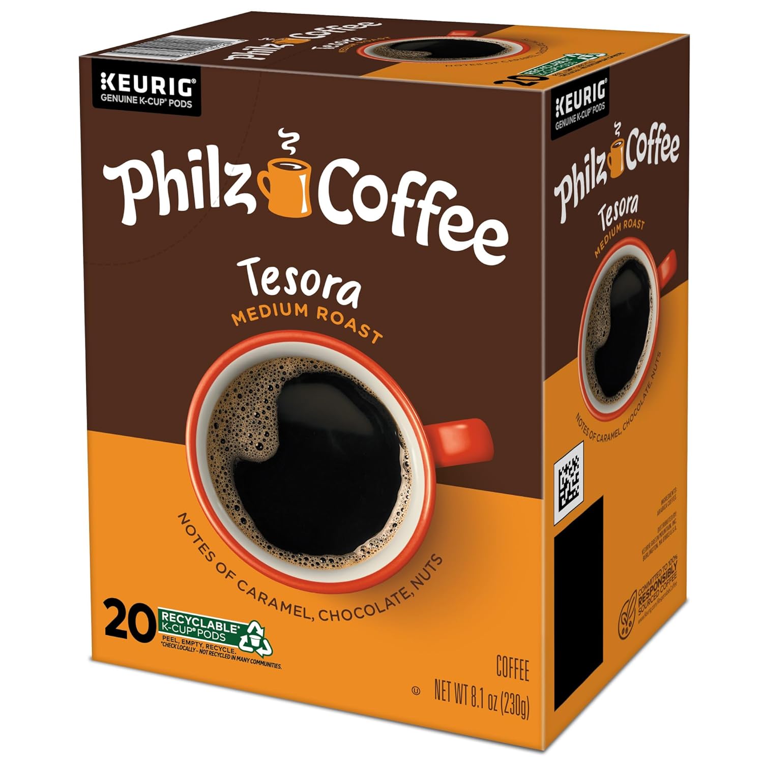 Philz Coffee Tesora K-Cup® Pods - Medium Roast Single Serve Coffee | 20 Count Pack