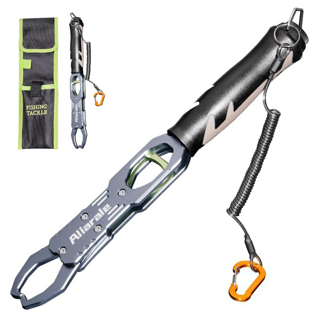 **Fish Lip Gripper | Professional Aluminium Alloy Fish Holder with 40 lb Weight Scale & 360° Rotation**
