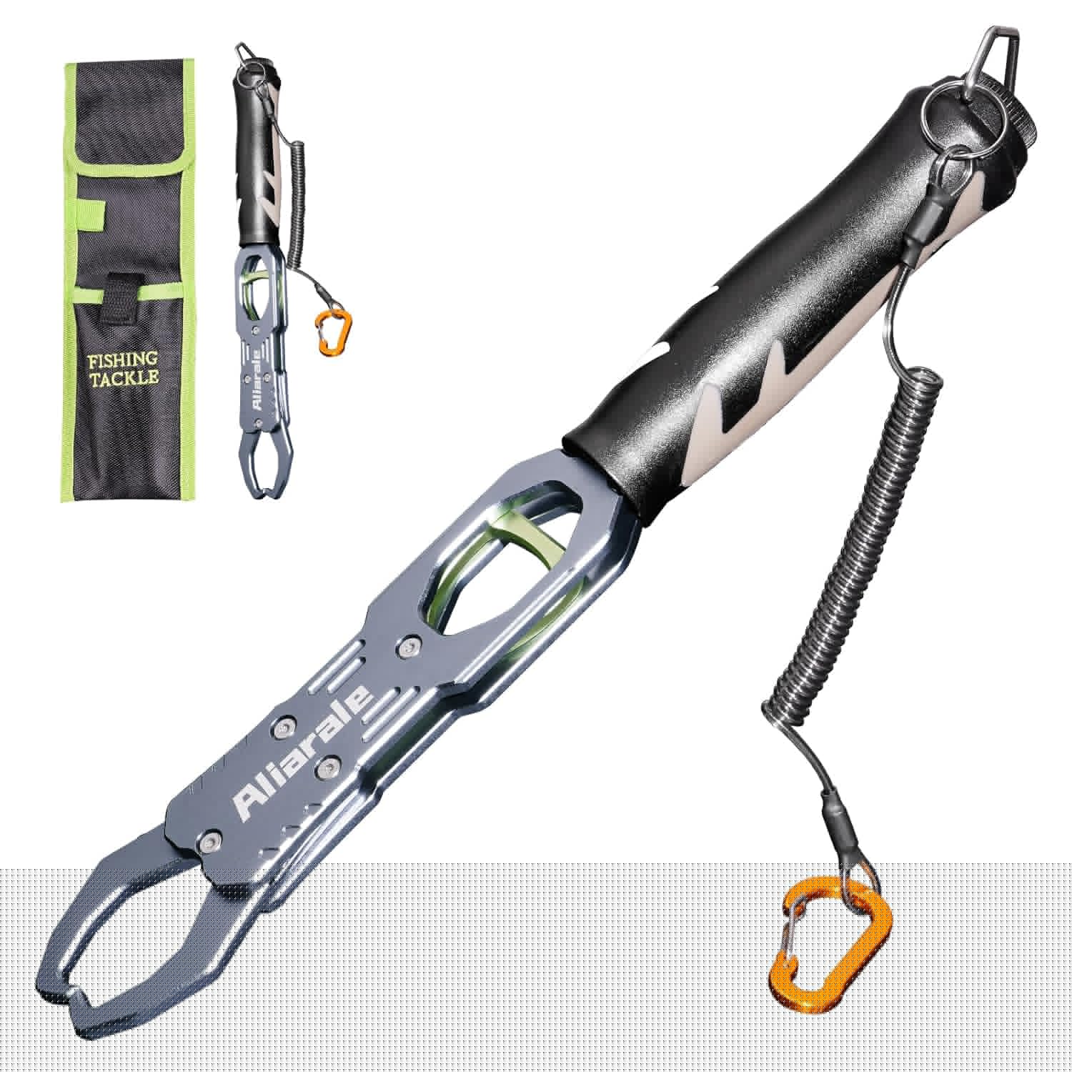 **Fish Lip Gripper | Professional Aluminium Alloy Fish Holder with 40 lb Weight Scale & 360° Rotation**