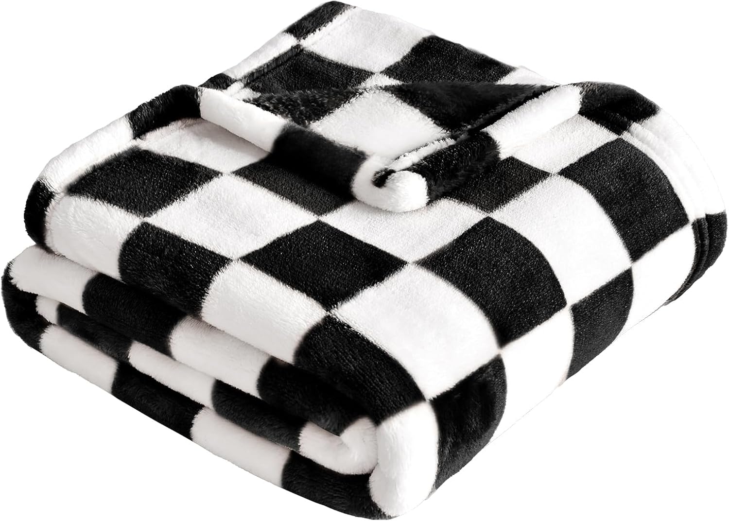 Yurhap Checkered Baby Blanket - Ultra Soft Fleece for Boys & Girls | Cozy 30''x40'' Infant Receiving Blanket in Black