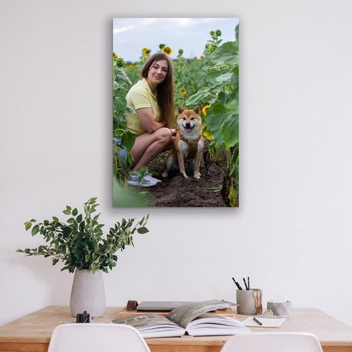 Custom Canvas Prints - Personalized Wall Art for Pet & Family Photos | Perfect Gifts for Mom, Men & Women (12'' W x 12'' H)