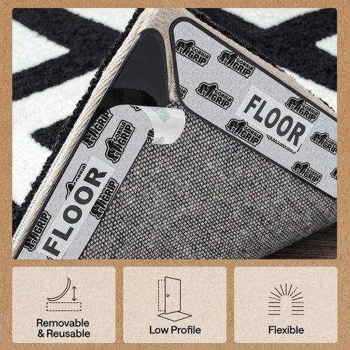 GORILLA GRIP Rug Gripper Pads - 24 Reusable Double-Sided Stickers for Secure Area Rugs | Renter Friendly
