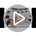 Black and Gold 70th Birthday Banner - Pre-Strung Party Decoration Sign