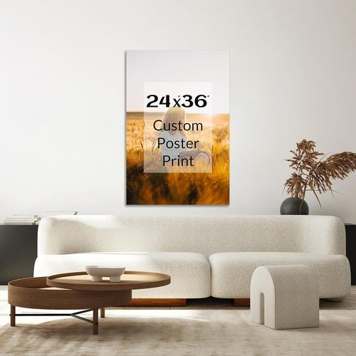 Custom Canvas Poster - Personalized Wall Art for Home or Office Decor | 24x36 Size