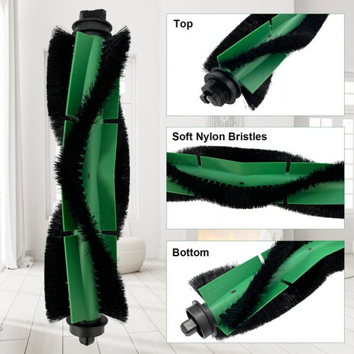 14 Pack Replacement Parts kit for iRobot Roomba Combo Essential Series Q0120, Q0520, Y0140, Y0110, Q011 Robot Vacuum Cleaner, 1 Main Brush, 4 Side Brushes,4 Hepa Filters,4 Mop Cloth,1 Cleaning Brush